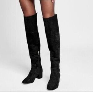 Sam Edelman Pam Black‎ Over The Knee Suede Boots Size 6.5